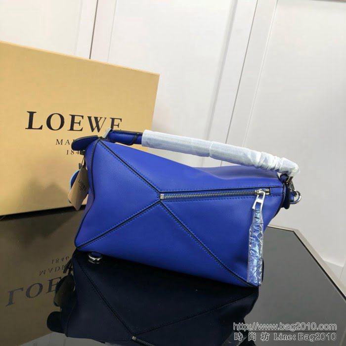 LOEWE羅意威 拼色熱銷款 puzzle bag 可折疊 牛皮手提肩背包 大小號 L0153  jdl1236